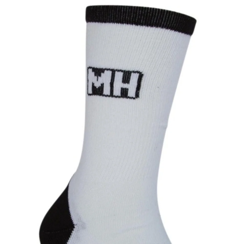 3 Pair MADE HERE Rawley Classic Crew White Black Cotton Unisex Socks Sz S/M NWT
